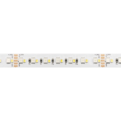 STRIP LED CC112096 224LED/MT 19.2W/MT 10MM IP20 24V RGB+6000K