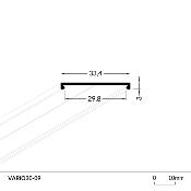 PROFILO VARIO30-09 ANODIZZATO 2000MM (SOLO PROFILO)
